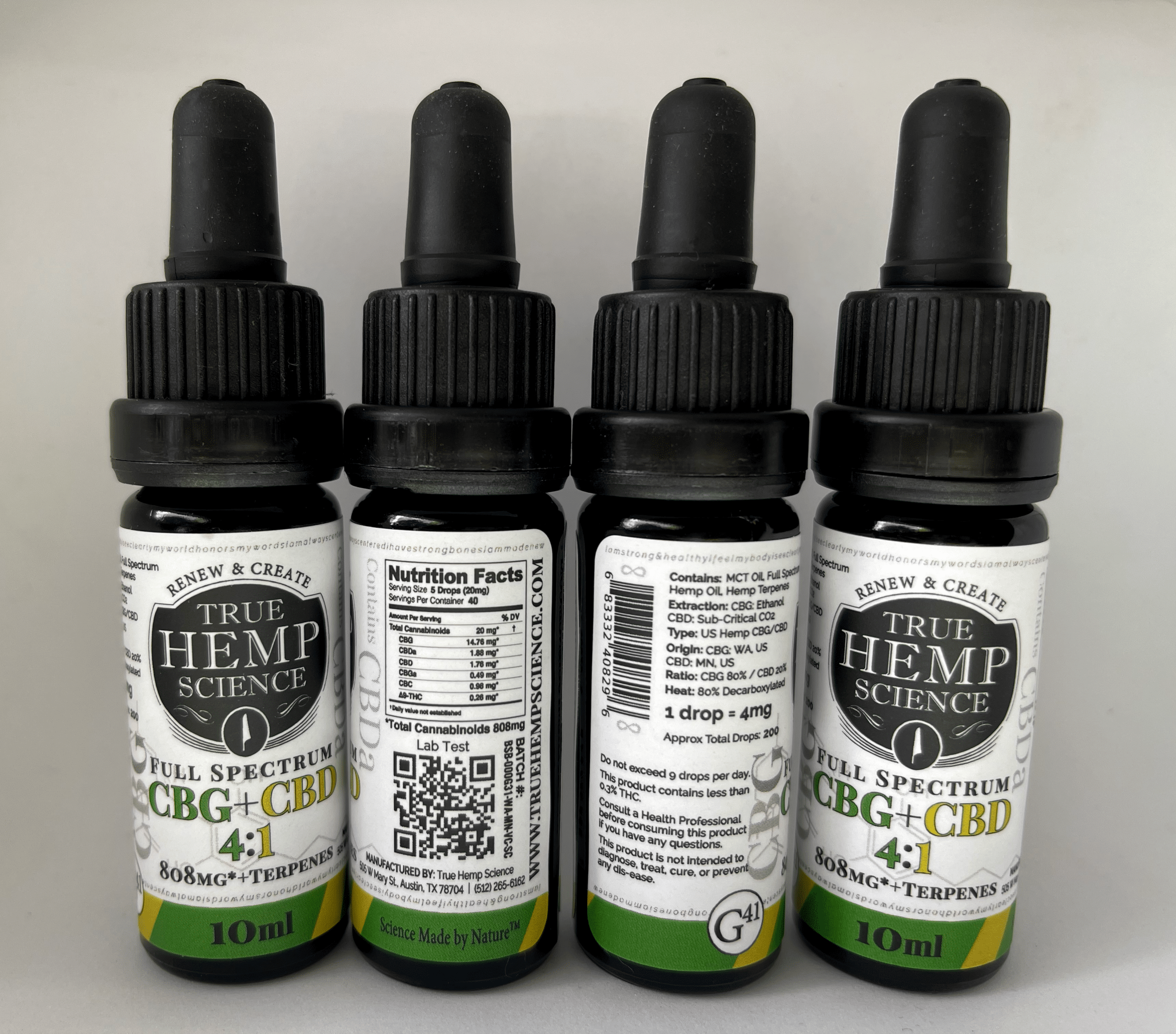 Full Spectrum CBG + CBDa + Terpenes - True Hemp Science